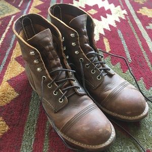 Red Wing Heritage Iron Rangers in Copper Rough and Tough Leather